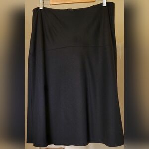 NEW WITH TAG TALBOTS FIT & FLARE BLACK WOOL SKIRT 16W